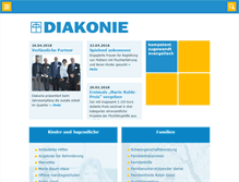Tablet Screenshot of diakonischeswerk-bonn.de